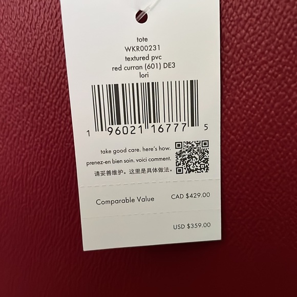 Kate Spade Red Tote Bag - Picture 4 of 9